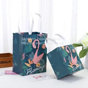 Luxury Kraft Paper Bag Flat With Handle Custom thumbnail-4