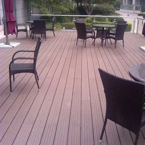 Waterproof Outdoor Engineered Solid Wood Timber WPC Floor Tiles thumbnail-1
