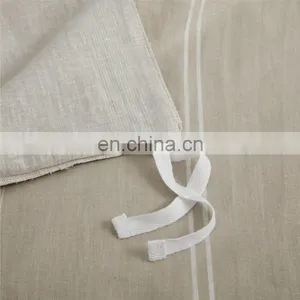 King Size Bedding Set Linen Cotton Washed Flaxen Fabric Duvet Cover Set thumbnail-5