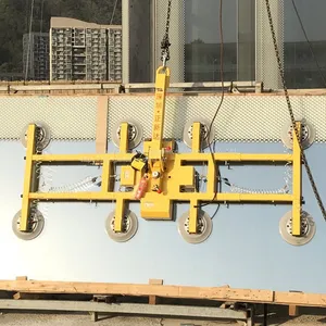 Zhengxinda 1200kg Electric Suction Cup Pneumatic Turnover Crane Vacuum Spreader Large Glass Suction Crane thumbnail-2