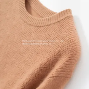 Roundneck 100% Cashmere Sweaters Men Fashion Cashmere Jumpers For Men thumbnail-4
