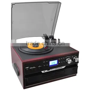 Classic Vintage Design Hot-sale Record Player,usb Converter, Turntable Radio Player, Cassette Converter thumbnail-4