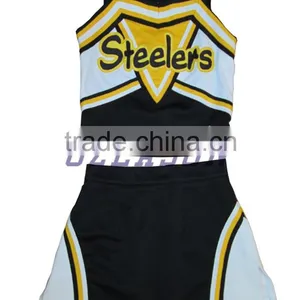 Latest Most Popular Custom Cheerleading Uniforms Wholesales, Sublimation XL Cheerleading Uniform thumbnail-4