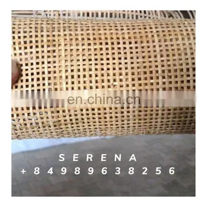 Vietnam Manufacturer Semi Bleached Square Rattan Cane Mesh Webbing for Making Furniture (Serena WS +84989638256) thumbnail-1