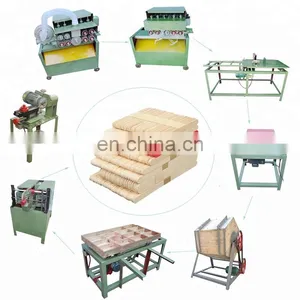Automatic Bamboo Wood BBQ Manufacturing Equipment Cutting Splitting Skewers Stick Processing Machine thumbnail-1
