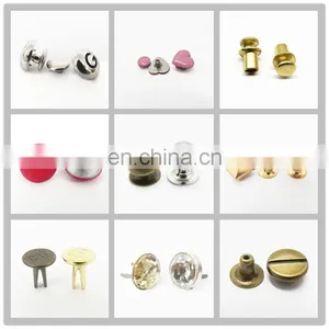 Antique Brass Decorative Rivet Button Metal Screw Rivets For Bags thumbnail-5