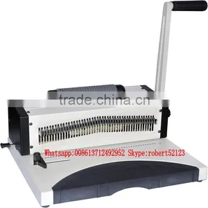 NanBo EC8702 Factory Cheapest Price Manual Punch Electric Bind Plastic Single Spiral Binding Machine thumbnail-2