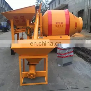 Concrete Mixer Drum Machine With Lift Ladder An Elevating Concrete Mixer for Construction thumbnail-5