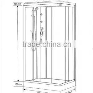 2016 Massage Complete Shower Cabin, Leroy Merlin Supermarket Shower Cabin, With CE thumbnail-5