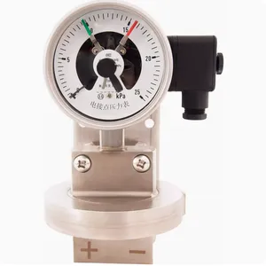 Electrical Contact 4~20mA, 25Kpa Diaphragm Point Contact Differential Pressure Pressure Gauge 1.6 Accuracy 100mm Dial thumbnail-3