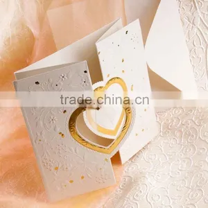 China Manufacturer Latest Luxurious Wedding Card Greeting Card thumbnail-1