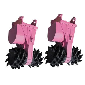 Rock Crusher Excavator Attachment Excavator Milling Rock Wheel Trencher Hydraulic Drum Cutter thumbnail-4