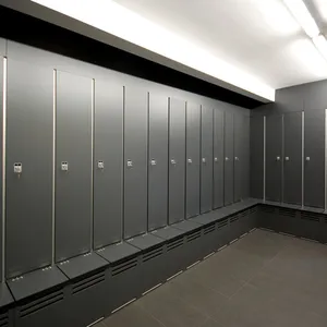 High Quality Waterproof HPL School Locker Fireproof HPL Changing Locker, Compact Laminate Z Shape Locker thumbnail-4