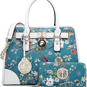 Women Handbags Top Handle Satchel Purse Shoulder Bag Hobo Bag Work Bag Set 2pcs thumbnail-1