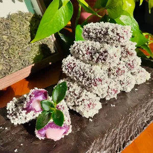 Premium Purple Charm Taro Cake - Natural Taro Ingredients Moist Fluffy Layered Delicious Healthy Treat thumbnail-5