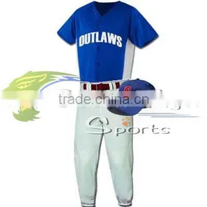 Adult Pro Weight 6-Button Baseball Jersey / Factory Price Men Baseball Uniform/ Sublimated Cheap Baseball Jersey thumbnail-2