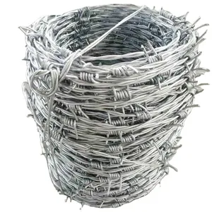 High Tensile Razor Barbed Wire Fence 500 Meters Sharp Edge Barbed Steel Blade Wire Mesh 12.5 Galvanized Barb Wire Price Per Roll thumbnail-1