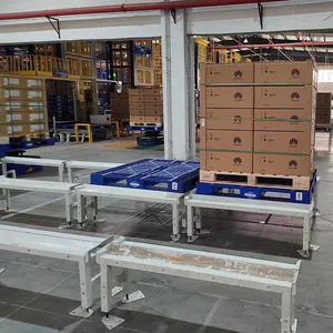 Jinchuan Custom AGV Pallet Buffer Rack, Support Frame for Under-Ride AGV, Line-Side Pallet Storage Rack for Smart Factory thumbnail-4