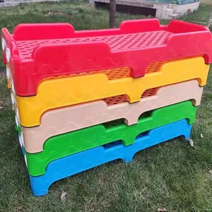 Integrally Injection-molded Stacking Beds for Kindergartens, Available in Various Colors, Specially Designed for Children's Napping Beds, Suitable for Daycare and Early Education Centers' Lunch Break Beds thumbnail-1