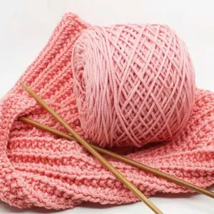 Factory Wholesale 200g Roll Knitting Hand Crochet Acrylic Yarn 5mm Round Strand Baby Milk Cotton Ring Soft Fancy Tufting Yarn thumbnail-1