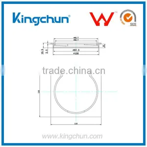 Australia Watermark NEW Chrome Square Brass Bathroom Floor Drain Shower Washer Waste Drain thumbnail-2