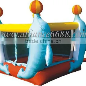 Dolphin Bounce Inflatable Mini Bouncer Inflatable House thumbnail-1