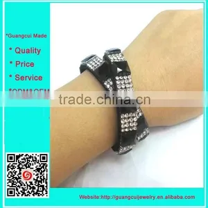 Hotsale Multi Color Rhinestone pu Bracelet for Fashion thumbnail-1