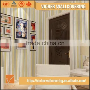 Eco-Friendly Classic Stripe Style Style PVC Material Wall Murals Wholesale thumbnail-1