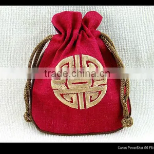 Small Cotton Drawstring Bags for Jewelry Packing thumbnail-1