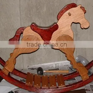 Antique Ride on Wooden Toys Rocking Horse for Sale thumbnail-1