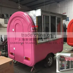 SILANG SL-6 Pink Food Truck Multi-functional Mobile Food Trucks Mobile Food Carts thumbnail-5
