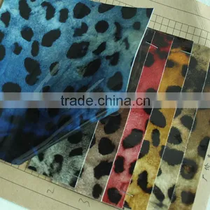 Pearl Shiny Glossy pu Leather With Leonpard Pattern for Lady Handbags Artificial pu Leather thumbnail-1