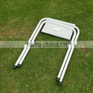Silver Fabric Folding Chair thumbnail-2