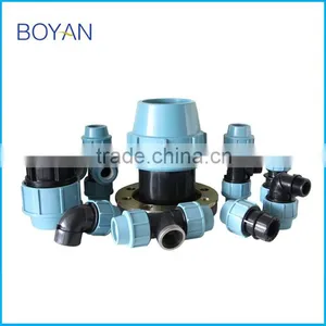 BOYAN Zhejiang Taizou Light Blue Plastic Pipe Fitting for Irrigation PP Compression Reducing Tee thumbnail-5