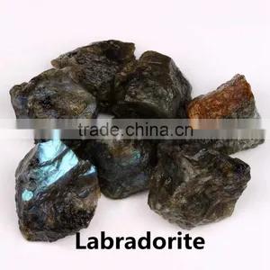 Natural Rough Stone Tumbled Labradorite Wholesale/Natural Unpolished Rough Stone Quality Choice thumbnail-1
