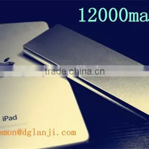 2015 Trade Assurance New Design Slim Power Bank 12000mah Power Bank Dual Port thumbnail-5