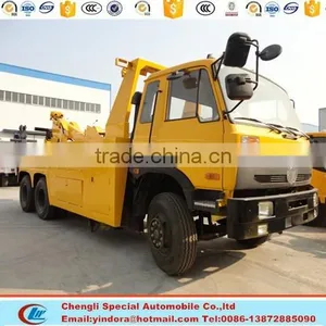 Dongfeng 20 Ton Wrecker Truck Towing Heavy Duty Tow Truck, Slide Rotator Wrecker thumbnail-2