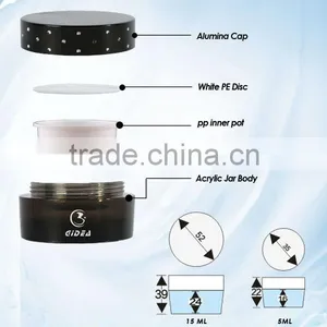 15ml 5ml Pmma Cosmetic Cylinder Jar thumbnail-3