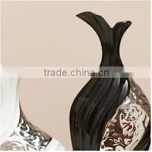 Wedding Hot Sell Decorative Silver Ceramic Vase for Home Deco thumbnail-4