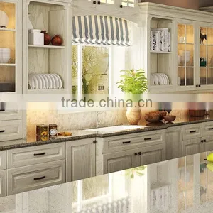 Latest European Style Solid Wood Apartment Kitchen Cabinet Units thumbnail-6
