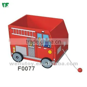Kids Toybox With Wheels and Puller thumbnail-1