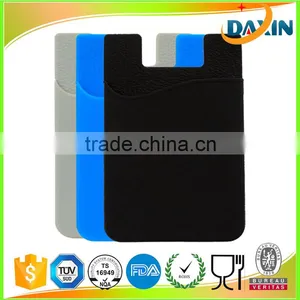 3M Sticker Custom Print Silicone Name Card Holder Wallet for Mobile Phone/cell Phone thumbnail-1