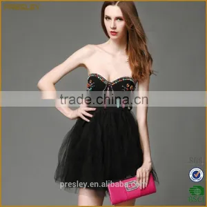 2016 Fashion Dresses Designer One Piece Party Dress, Girl Party Wear Western Dress thumbnail-1
