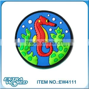 Round 3d Pvc Sea Horse Fridge Magnet thumbnail-1