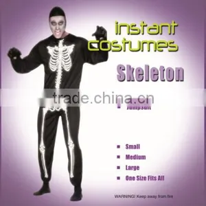 China Wholesaler Dropshipping Skeleton Adult Man Cosplay Skull Costume thumbnail-1