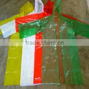 Disposable pe Raincoat/one Time Use Raincoat pe thumbnail-1