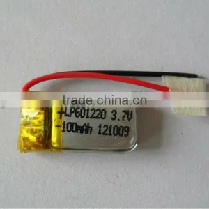 3.7V 601220 100mAh Li-polymer Battery thumbnail-1