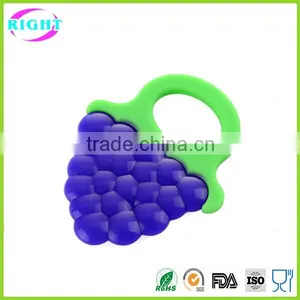 BPA Free Food Grade Custom Made Silicone Baby Teether thumbnail-5