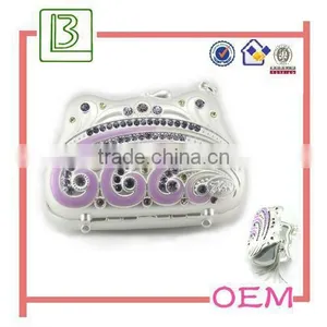 Silver Plating Handbag Shape Cosmetic Make Up Mirror For Women thumbnail-1