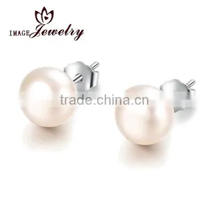 Pearl Earring 2014 Lateset Design of Pearl Earring 925 Silver AAA White Pearl Earring thumbnail-1